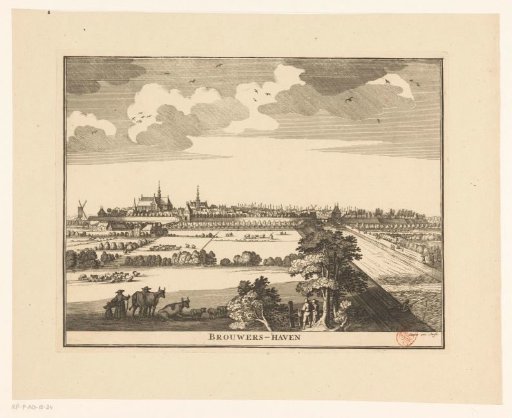 View of Brouwershaven