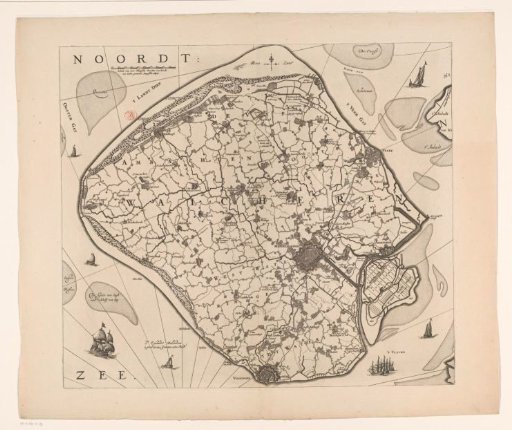 Map of Walcheren