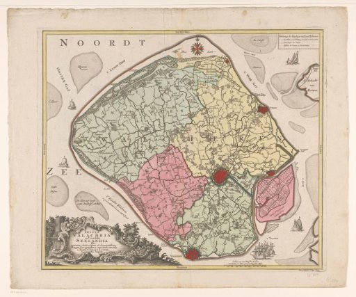 Map of Walcheren