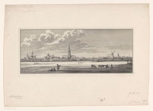 View of Middelburg, seen from the southeast, 1744