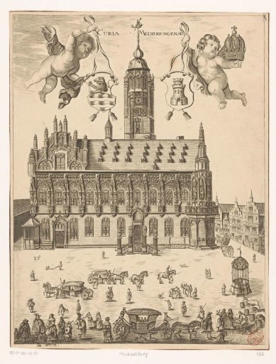 View of the town hall of Middelburg
