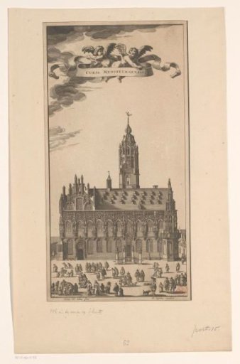 View of the town hall of Middelburg