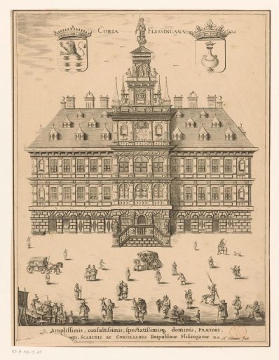View of the Old Town Hall at Vlissingen