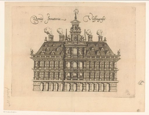 View of the Old Town Hall in Vlissingen
