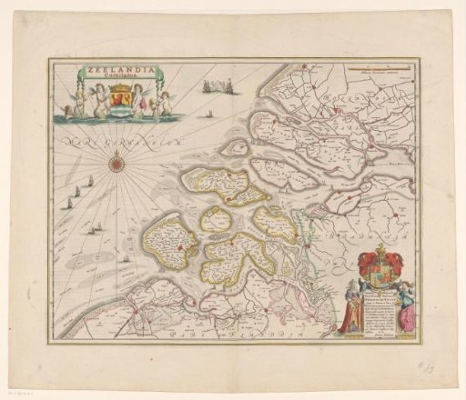 Map of Zeeland