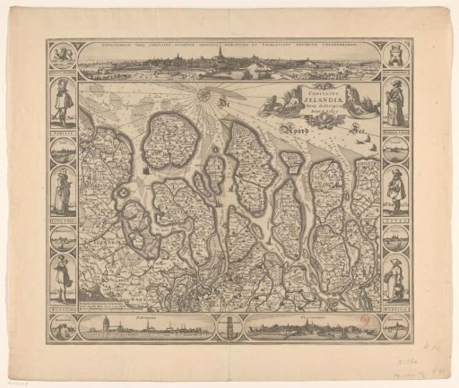 Map of Zeeland