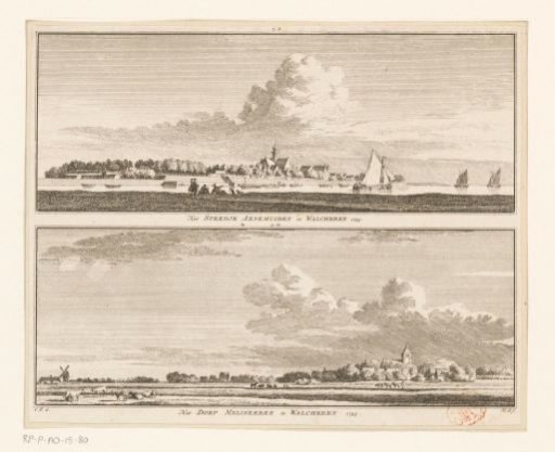 View of Arnemuiden and View of Meliskerke, 1745