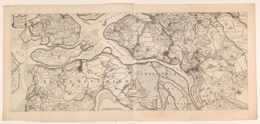 Map of the islands of Noord-Beveland, Wolphaartsdijk, and Zuid-Beveland and the Marquisate of Bergen op Zoom