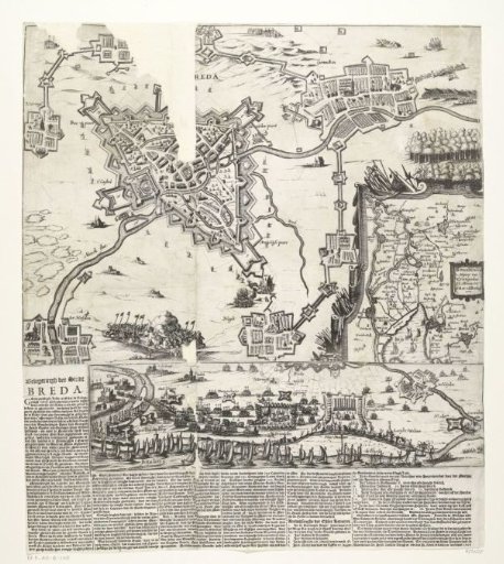 Map of the siege of Breda, 1624