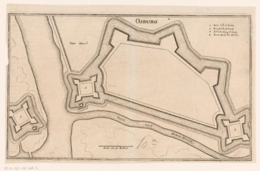 Fortress plan of Oostburg