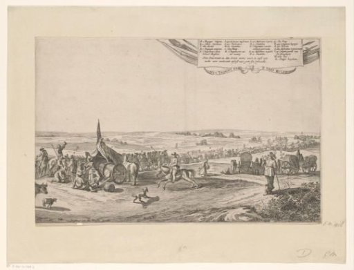 Departure of the Spanish garrison from Hulst (right sheet), 1645