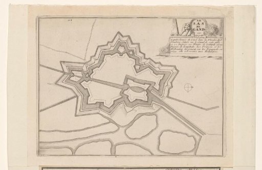 Fortress plan of Sas van Gent
