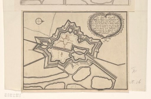 Fortress plan of Sas van Gent