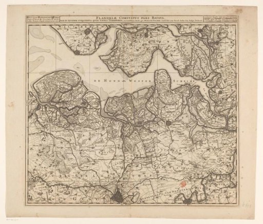 Map of Zeelandic Flanders