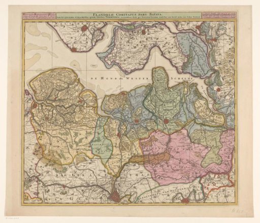 Map of Zeelandic Flanders