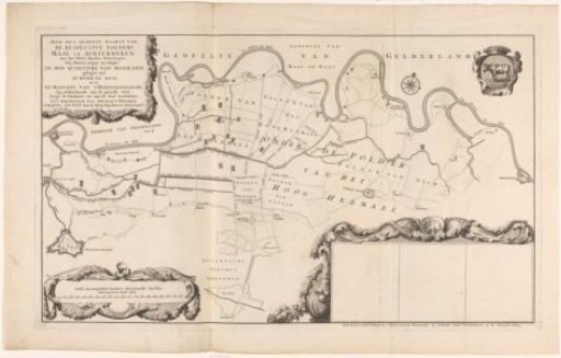 Map of the polders in the Quarter of Maasland