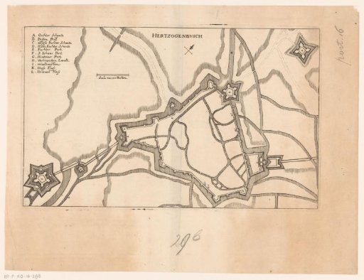 Fortress plan of 's-Hertogenbosch