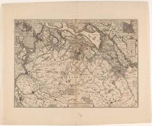 Map of the northwestern part of Brabant