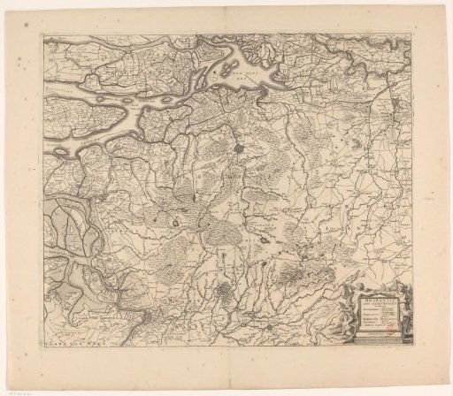 Map of the northwestern part of Brabant