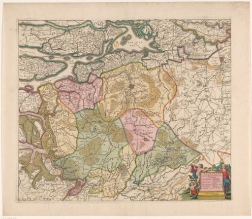 Map of the northwestern part of Brabant