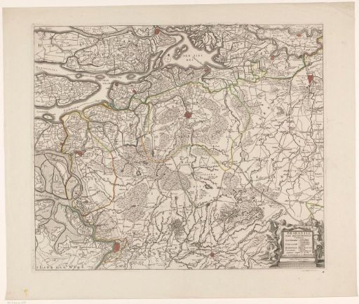 Map of the northwestern part of Brabant