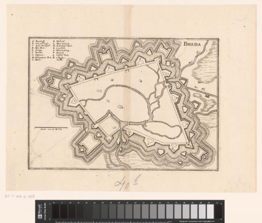 Fortress plan of Breda