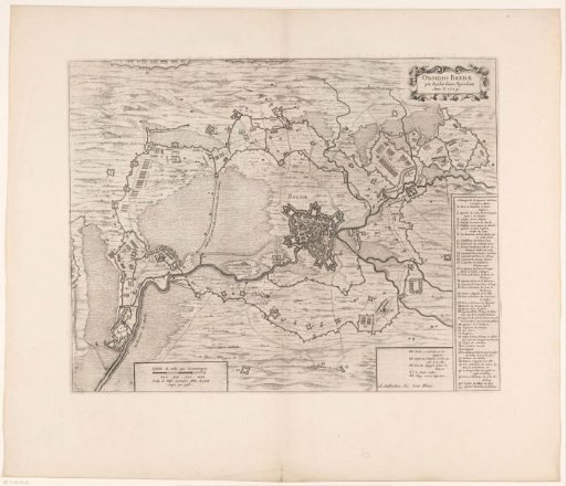 Map of the siege of Breda, 1624