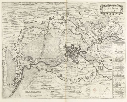 Map of the siege of Breda, 1624