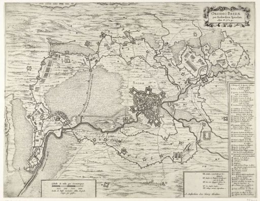 Map of the Siege of Breda, 1624