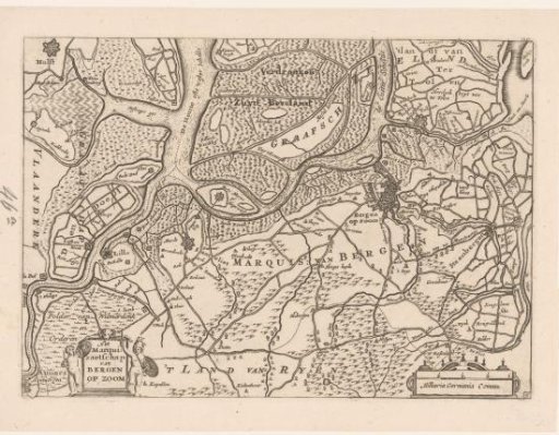 Map of the Marquisate of Bergen op Zoom