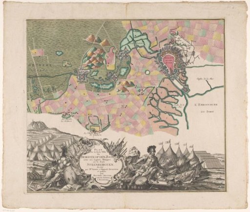 Map of the Siege of Bergen op Zoom, 1747 (right part)