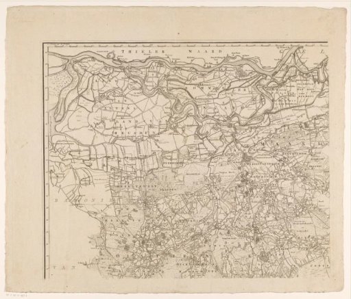 Map of Brabant (Upper Left Part)