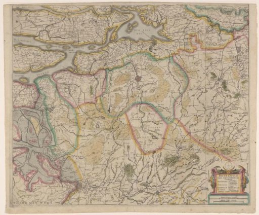 Map of the northwestern part of Brabant