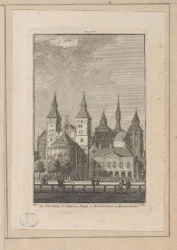 View of the Vrijthof, the Basilica of Saint Servatius and the Guardhouse in Maastricht
