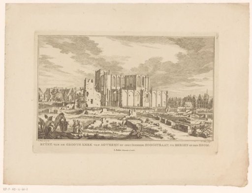 The Ruin of the Great Church of Bergen op Zoom, Seen from the Rear, 1748