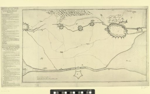Map with the Fortifications around Bergen op Zoom and Forts in the Surroundings