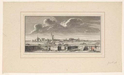 View of Sluis from the Kleine Pas