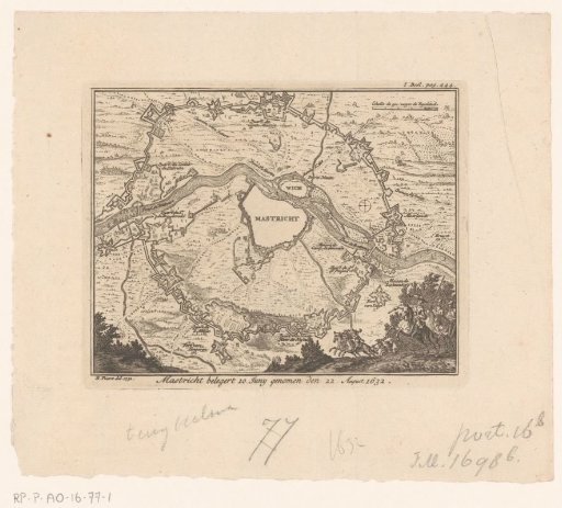 Plan of the siege of Maastricht, 1632