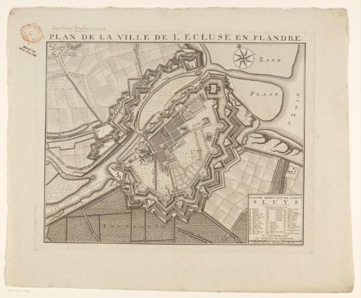 Fortress plan of Sluis