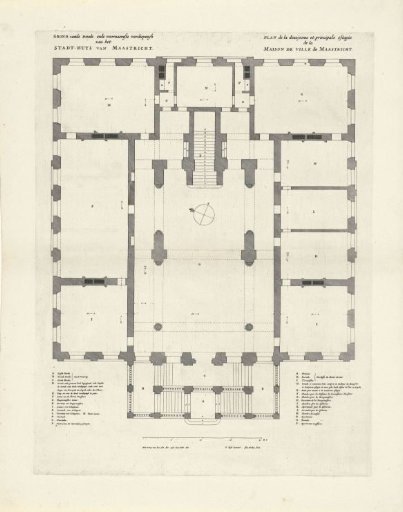 Plan of the second floor of the Town Hall of Maastricht