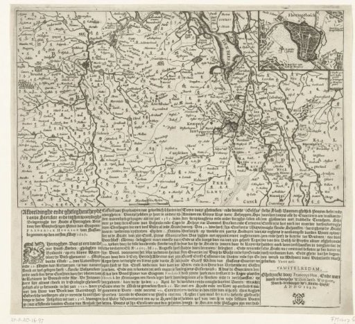 Map of North Brabant with the siege of 's-Hertogenbosch, 1629