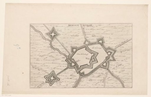 Fortress plan of Aardenburg