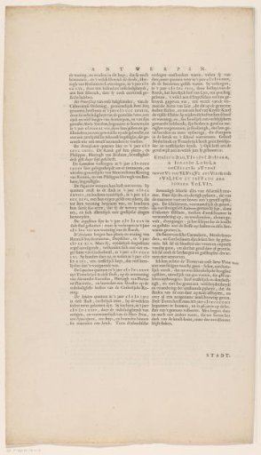 Part of the description of Antwerp