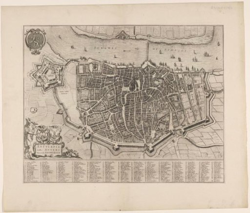 Map of Antwerp