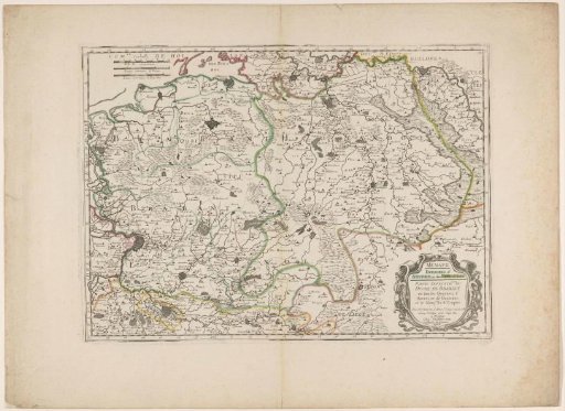 Map of the northern part of the Duchy of Brabant