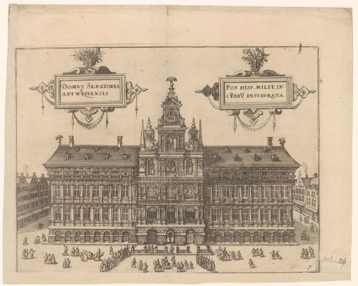 View of the Town Hall of Antwerp