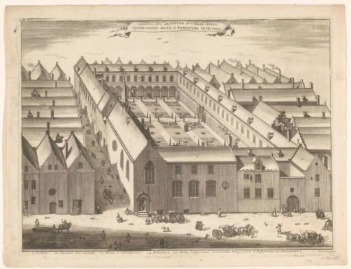 View of the Abbey of St. Salvator in Antwerp