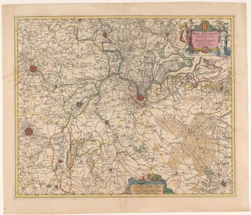 Map of a part of Flanders