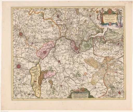 Map of a part of Flanders