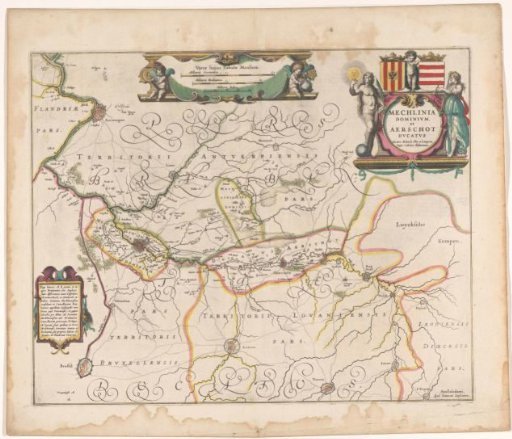 Map of a part of Flanders